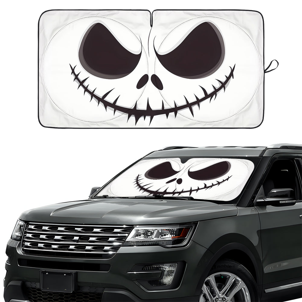 Funny Car Windshield Sun Shade – Foldable UV Heat Shield