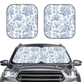 Floral Car Windshield Sun Shade – Foldable UV Heat Shield