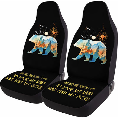 Camping Car Seat Covers on a vehicle