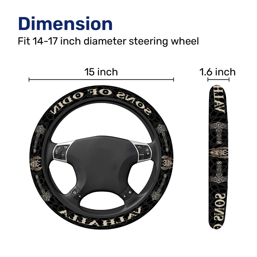 Viking Steering Wheel Cover – Universal 15 in
