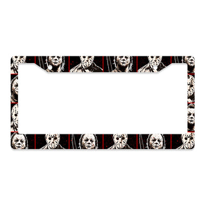 Horror License Plate Frame on a vehicle