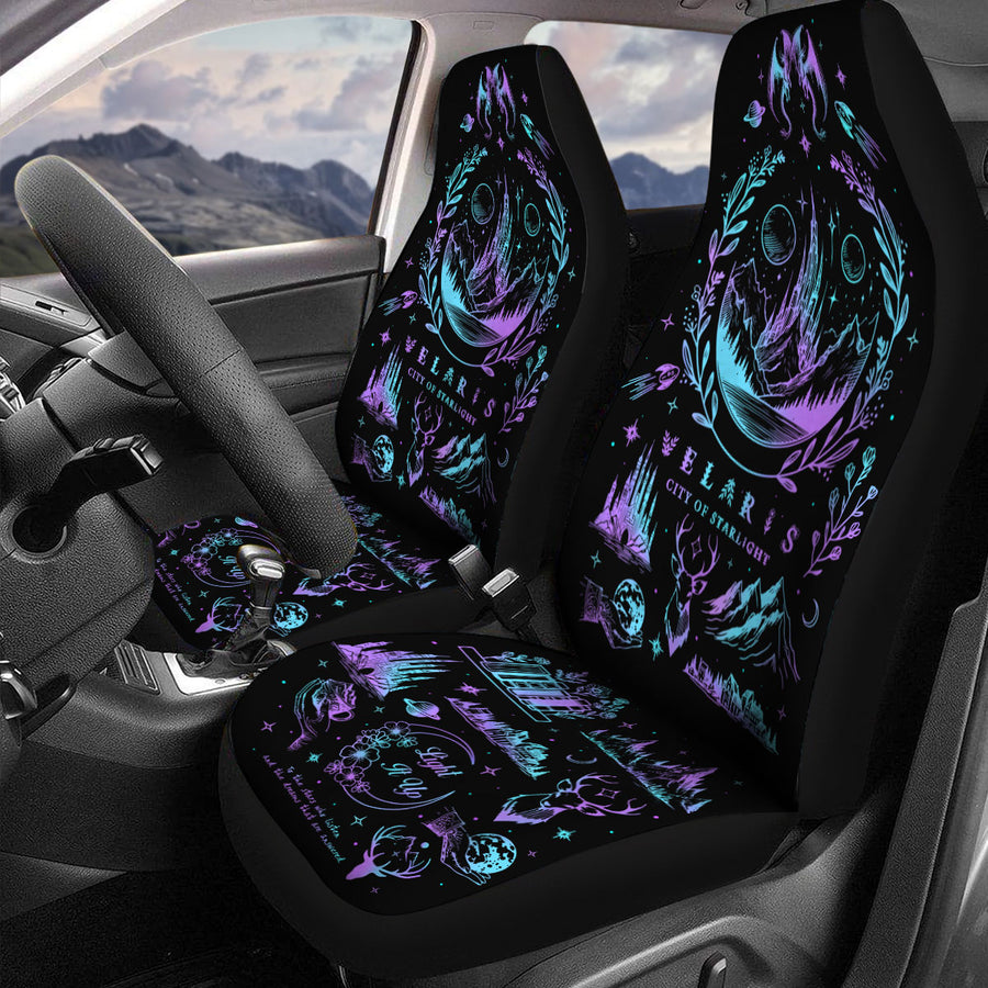 Bookish Fae Fantasy Car Seat Covers – Set of 2, Universal Fit