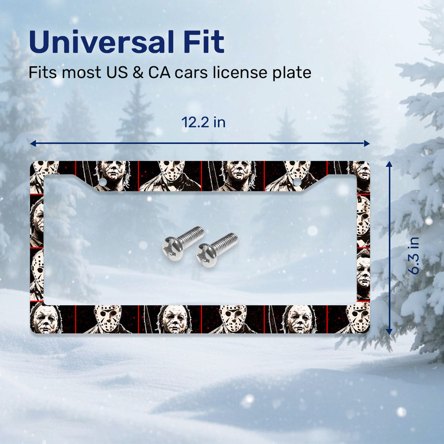 Horror License Plate Frame – Fits Standard US Plates