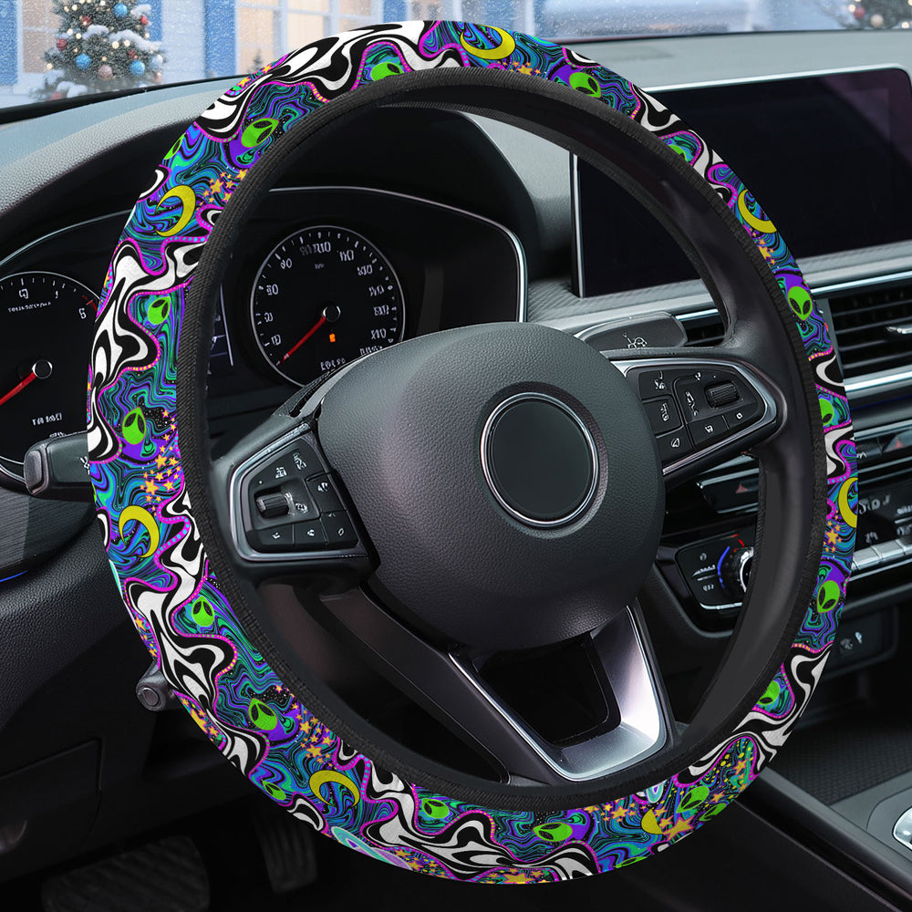 Alien UFO Steering Wheel Cover – Universal 15 in