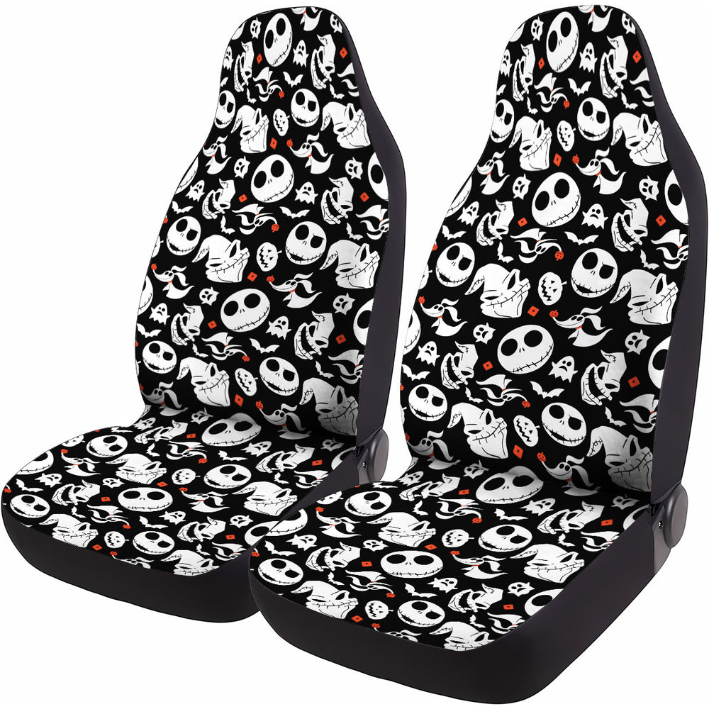 Skull Car Seat Covers – Set of 2, Universal Fit