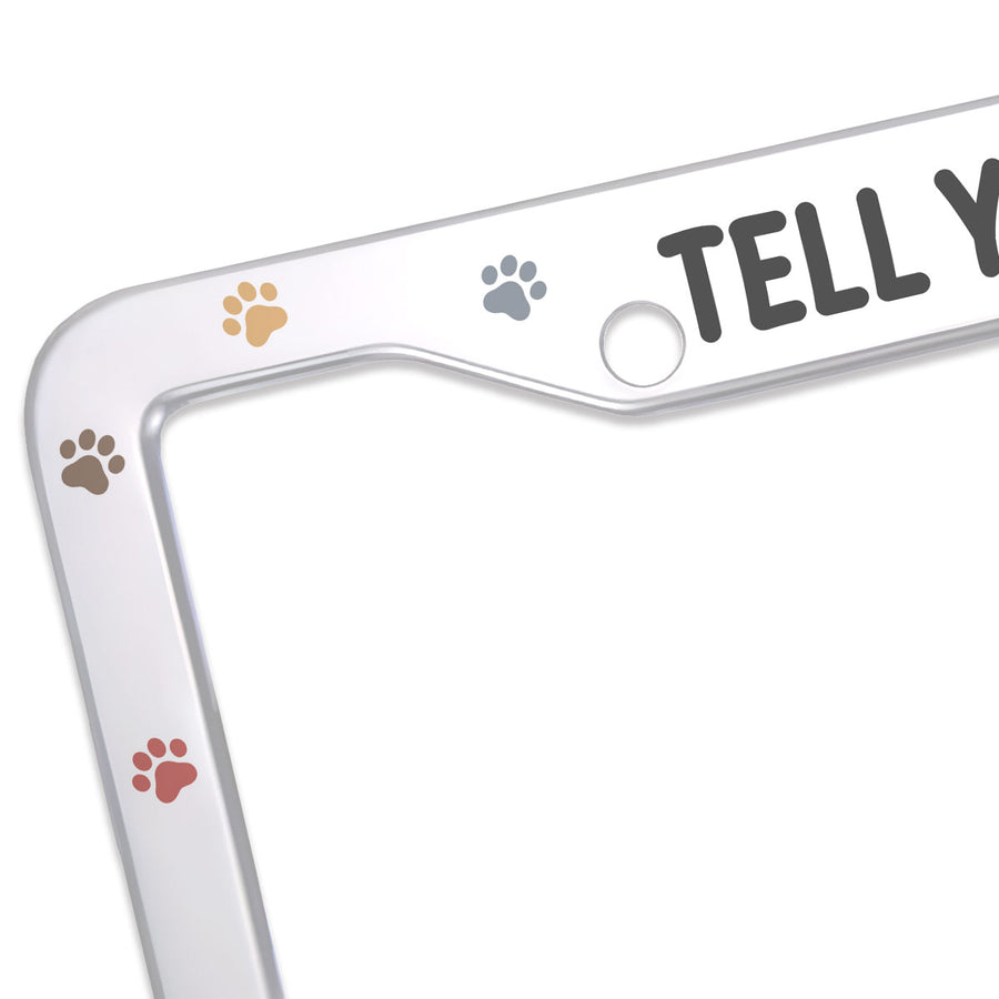 Cat License Plate Frame – Fits Standard US Plates