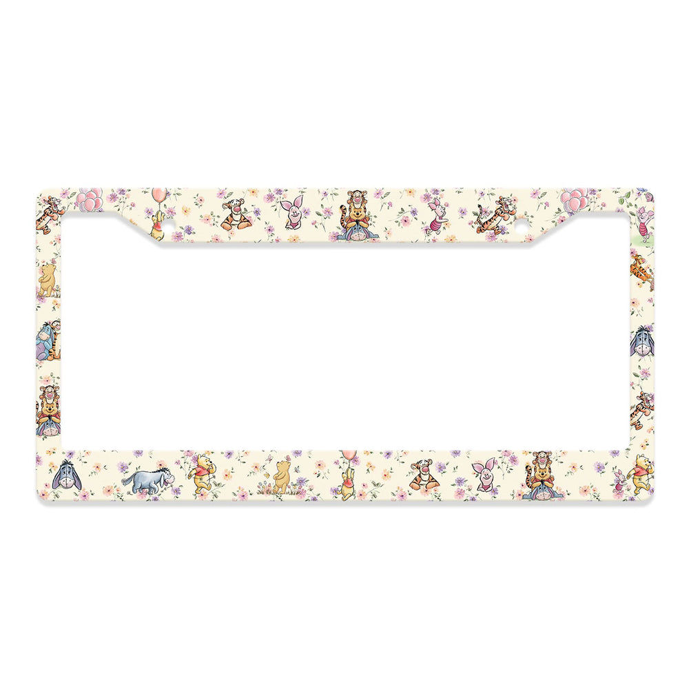 Cartoon Bear License Plate Frame – Fits Standard US Plates