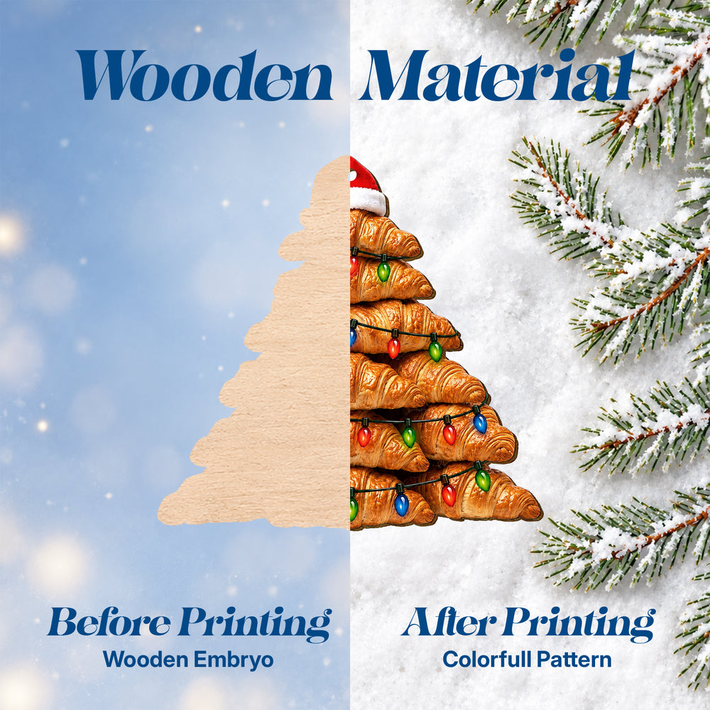 Croissant – Wooden Christmas Ornament