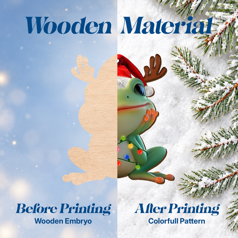 Frog – Wooden Christmas Ornament