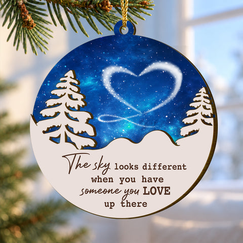 Memorial Sky 2-Layer Wooden Christmas Ornament 2026