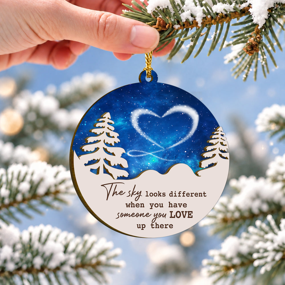 Memorial Sky 2-Layer Wooden Christmas Ornament 2026