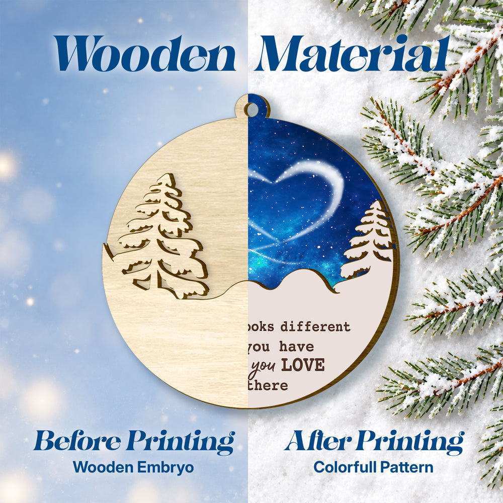 Memorial Sky 2-Layer – Wooden Christmas Ornament