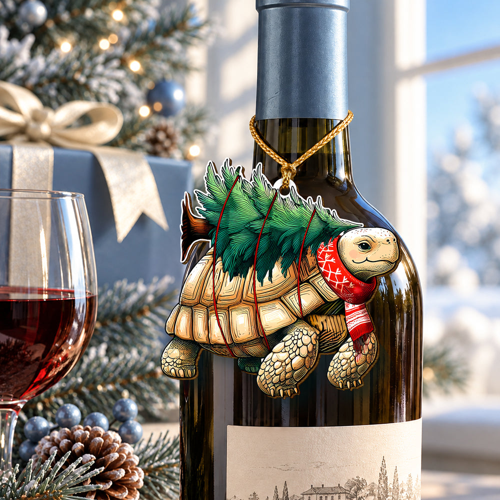 Tree Turtle Wooden Christmas Ornament 2026