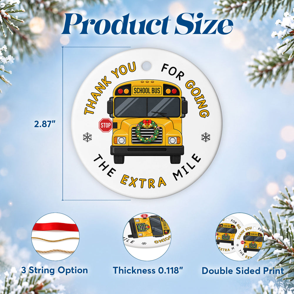 School Bus Driver – Ceramic Christmas Ornament