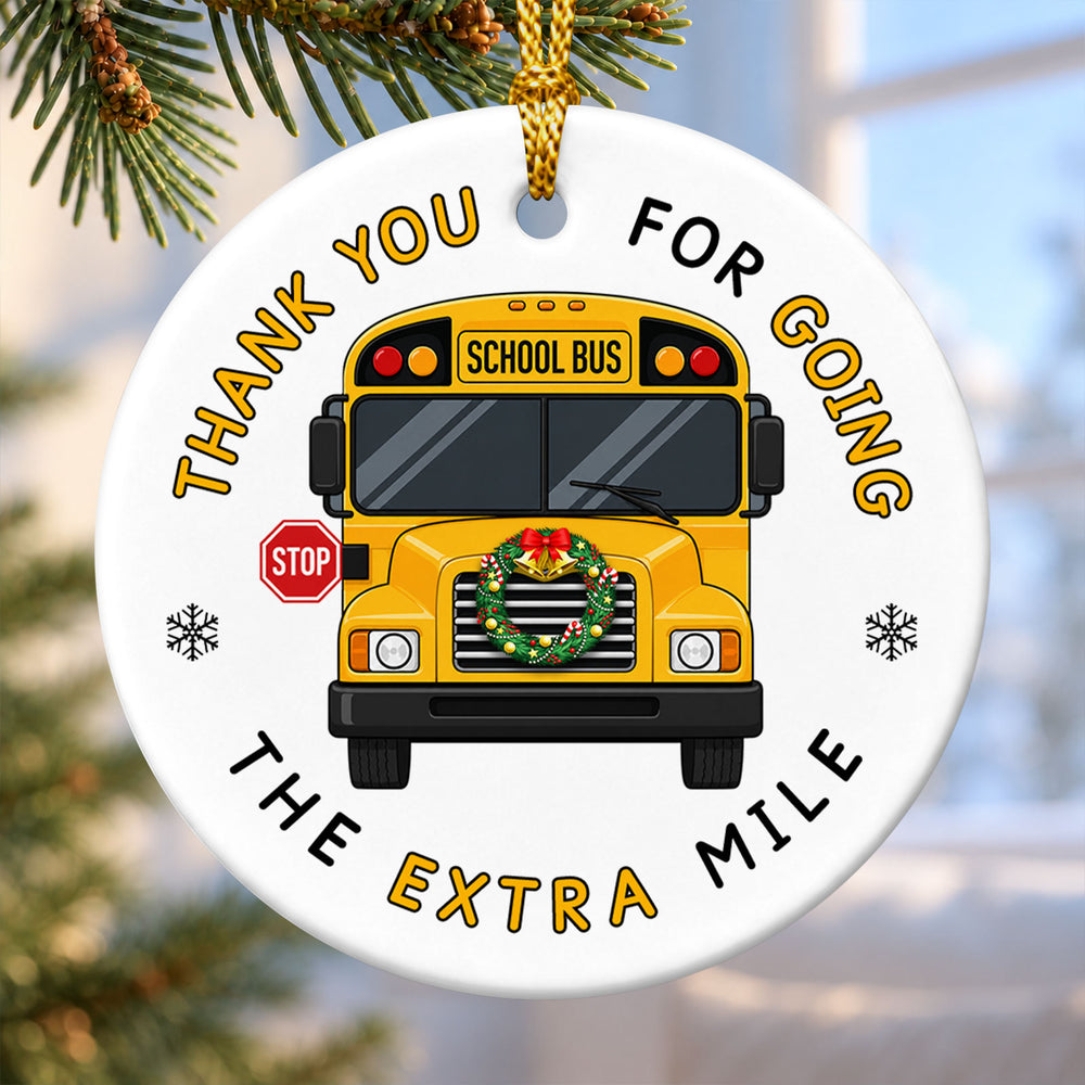 School Bus Driver – Ceramic Christmas Ornament