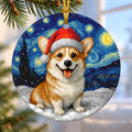 Corgi Ceramic Christmas Ornament 2026