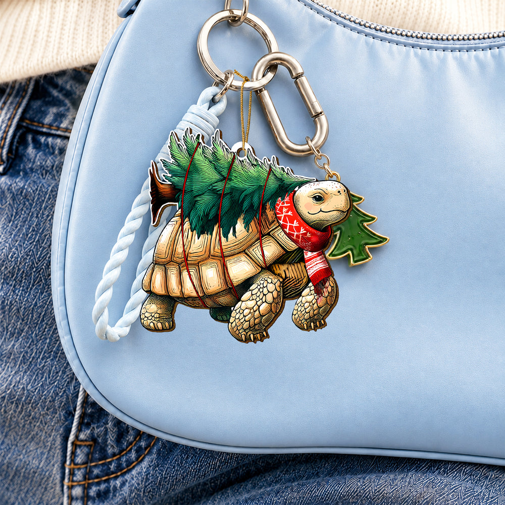 Tree Turtle Wooden Christmas Ornament 2026