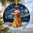 Golden Retriever Santa