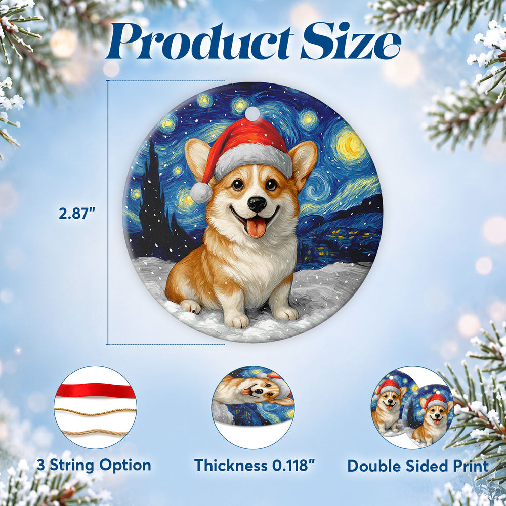 Corgi – Ceramic Christmas Ornament