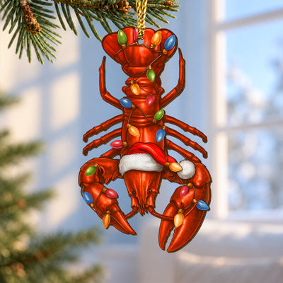 Lobster – Wooden Christmas Ornament