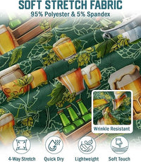 Tropical Button Down Short Sleeve Top, Culture Character Hawaiian Shirt for Men
