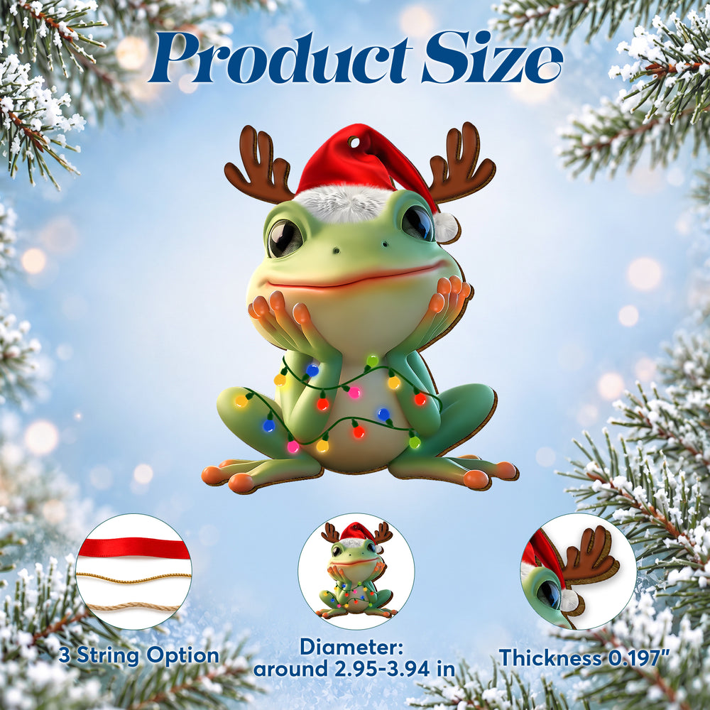 Frog – Wooden Christmas Ornament