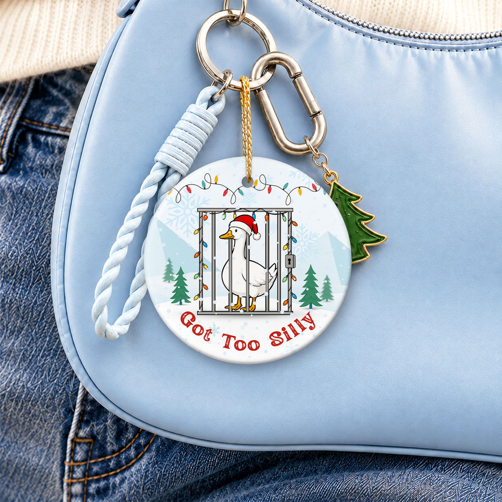 Silly Goose Ceramic Christmas Ornament 2026