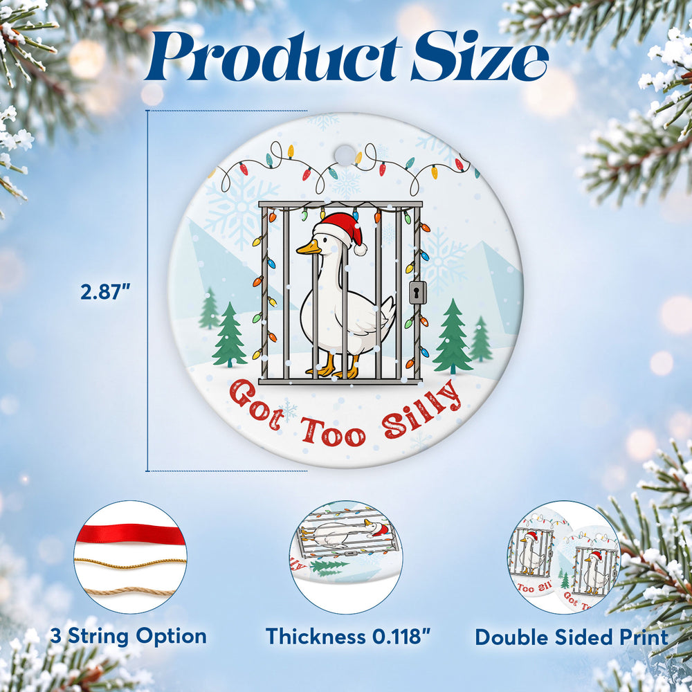 Silly Goose – Ceramic Christmas Ornament