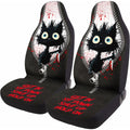 Horror Black Cat Car Seat Covers – Set of 2, Universal Fit