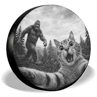Cat Selfie Sasquatsch Spare Tire Cover – Universal Fit