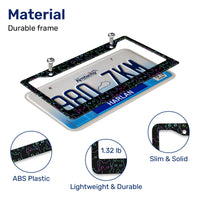 Black Cat License Plate Frame – Fits Standard US Plates