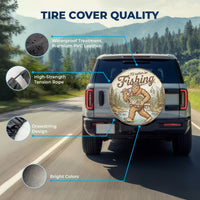 Fishing Sasquatch Spare Tire Cover – Universal Fit