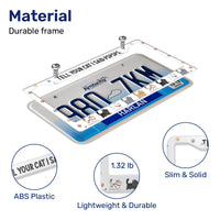 Cat License Plate Frame – Fits Standard US Plates