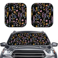 Floral Car Windshield Sun Shade – Foldable UV Heat Shield