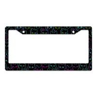 Black Cat License Plate Frame – Fits Standard US Plates