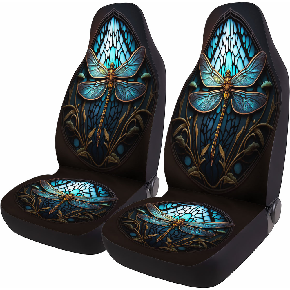 Dragonfly Car Seat Covers – Set of 2, Universal Fit