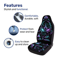Bookish Fae Fantasy Car Seat Covers – Set of 2, Universal Fit