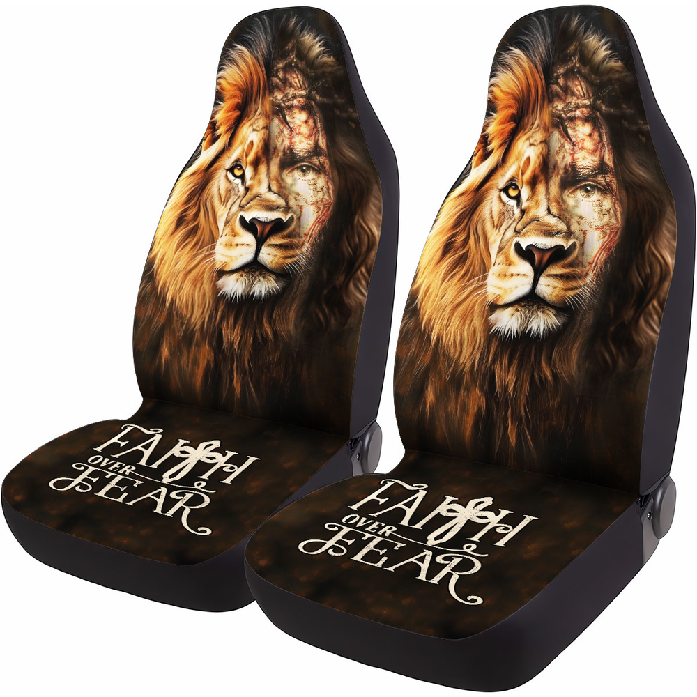 Lion Of Judah Car Seat Covers – Set of 2, Universal Fit