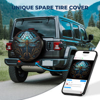 Blue Dragonfly Spare Tire Cover – Universal Fit