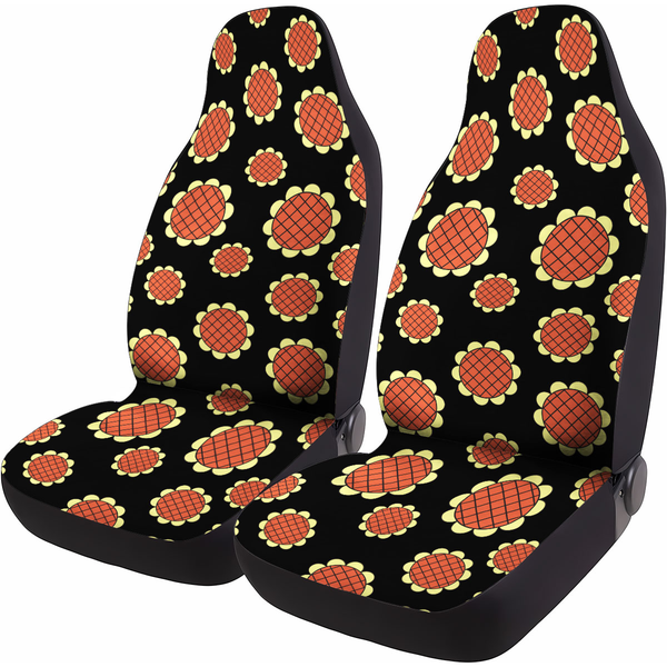 Sunflower Pattern Car Seat Covers – Set of 2, Universal Fit
