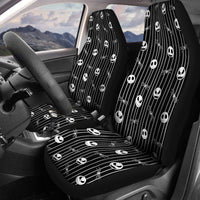 Spooky Skeleton Car Seat Covers – Set of 2, Universal Fit