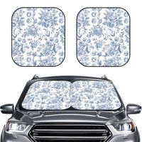 Floral Car Windshield Sun Shade – Foldable UV Heat Shield