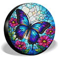 Purple Butterfly Spare Tire Cover – Universal Fit