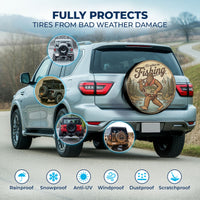 Fishing Sasquatch Spare Tire Cover – Universal Fit