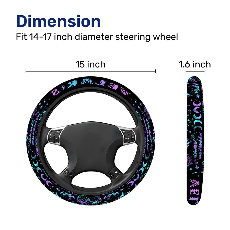 Fae Court Steering Wheel Cover – Universal 15 in
