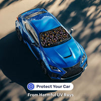 Floral Car Windshield Sun Shade – Foldable UV Heat Shield