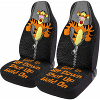Funny Tiger Car Seat Covers – Set of 2, Universal Fit