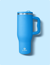 34HD 40 oz Ocean Breeze Stainless Steel Tumbler - Leakproof Insulated Water Bottle with Handle, Magnetic Lid and Flexible Straw