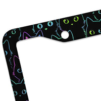 Black Cat License Plate Frame – Fits Standard US Plates