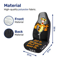 Funny Tiger Car Seat Covers – Set of 2, Universal Fit